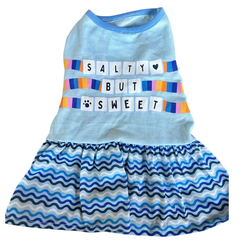 New Top Paw Salty but Sweet dog dress S